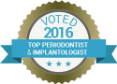 Voted 2016 Top Periodontist and Implantologist badge